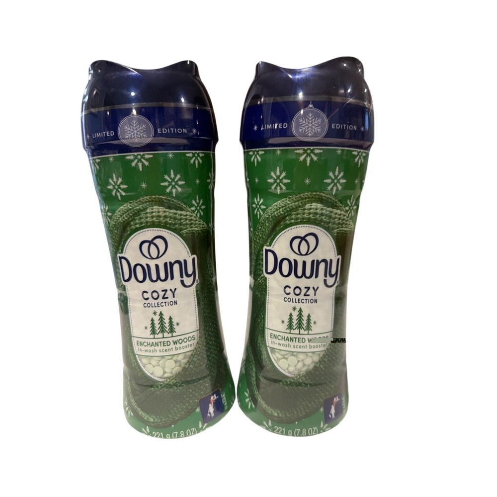 2pk Downy Cozy Collection Enchanted Woods In-Wash Scent Booster 7.8oz Limited Ed